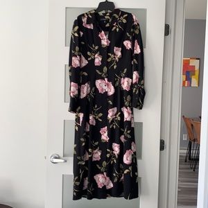Floral Print Long Dress